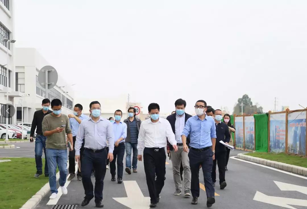 顺德区委副书记、区长彭聪恩一行调研尊龙凯时环境顺德环保科技产业园